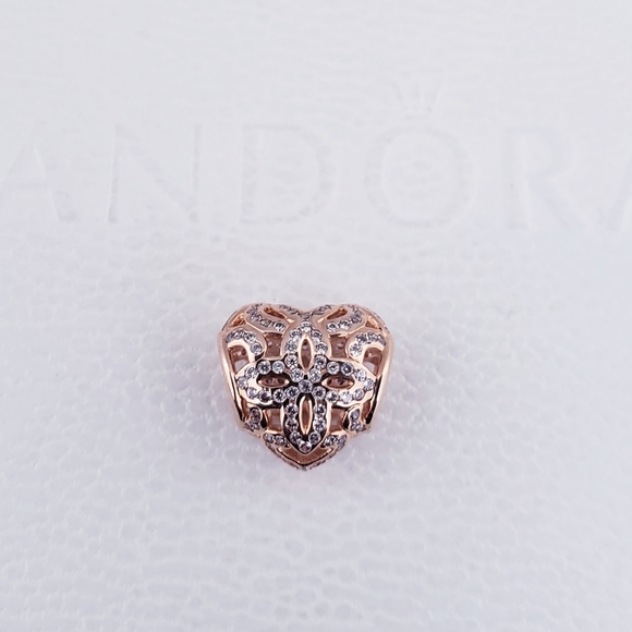 ❤️Authentic Pandora ROSE HEART CHARM - Picture 1 of 6